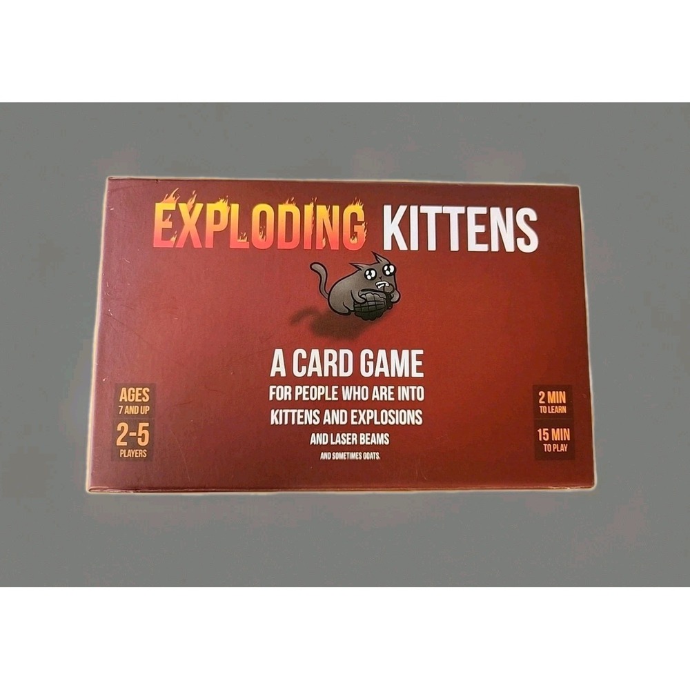 Exploding Kittens Card Game Original Edition 2-5 Players Party Fun Complete!